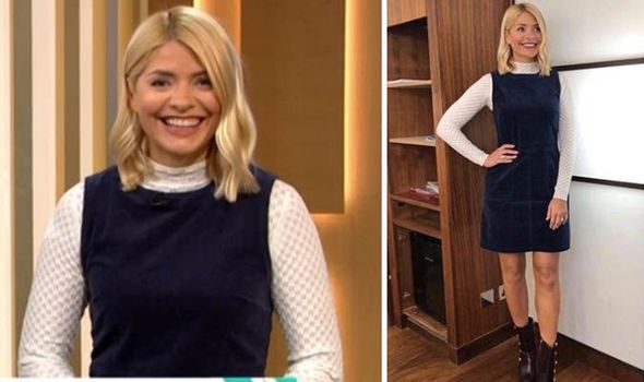Holly Willoughby stuns as she shows off long legs while 
